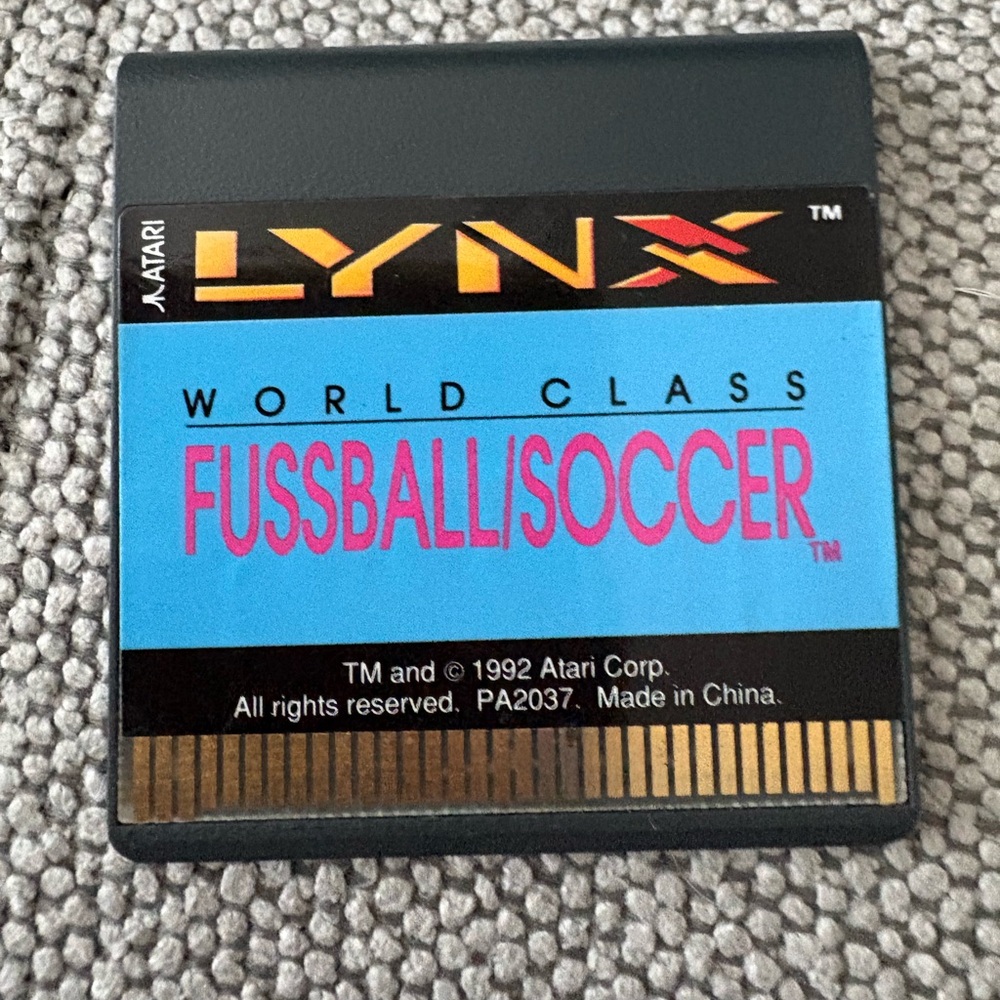 World Class Fussball/Soccer Atari Lynx authentic